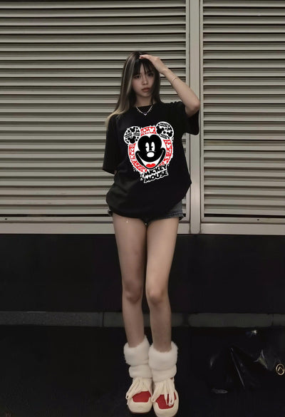 Áo thun unisex in hình Mickey